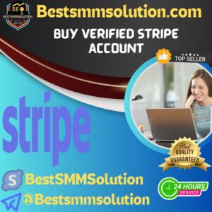 Buy verified Stripe accounts from Bestsmmsolution at the cheapest price. Our accounts verified with email, number SSN, Drivers’ license, Bank & others.